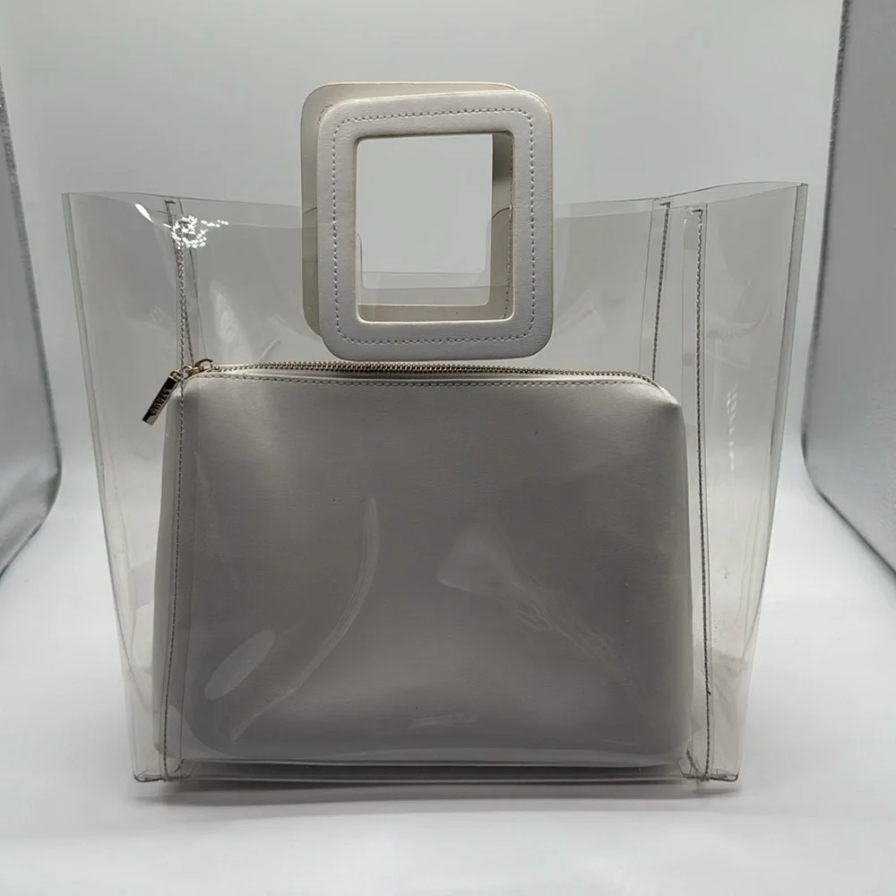 Staud Shirley Bag in Clear/White